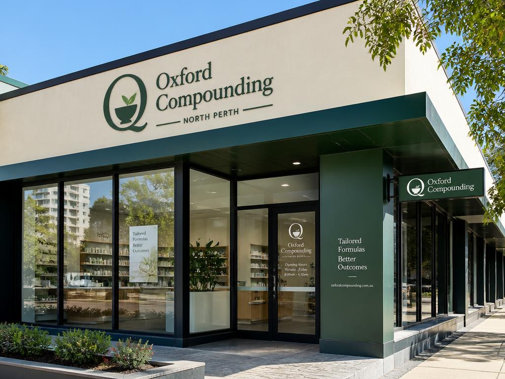 Oxford Compounding pharmacy storefront in North Perth