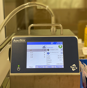 Environmental air sampling equipment in the cleanroom